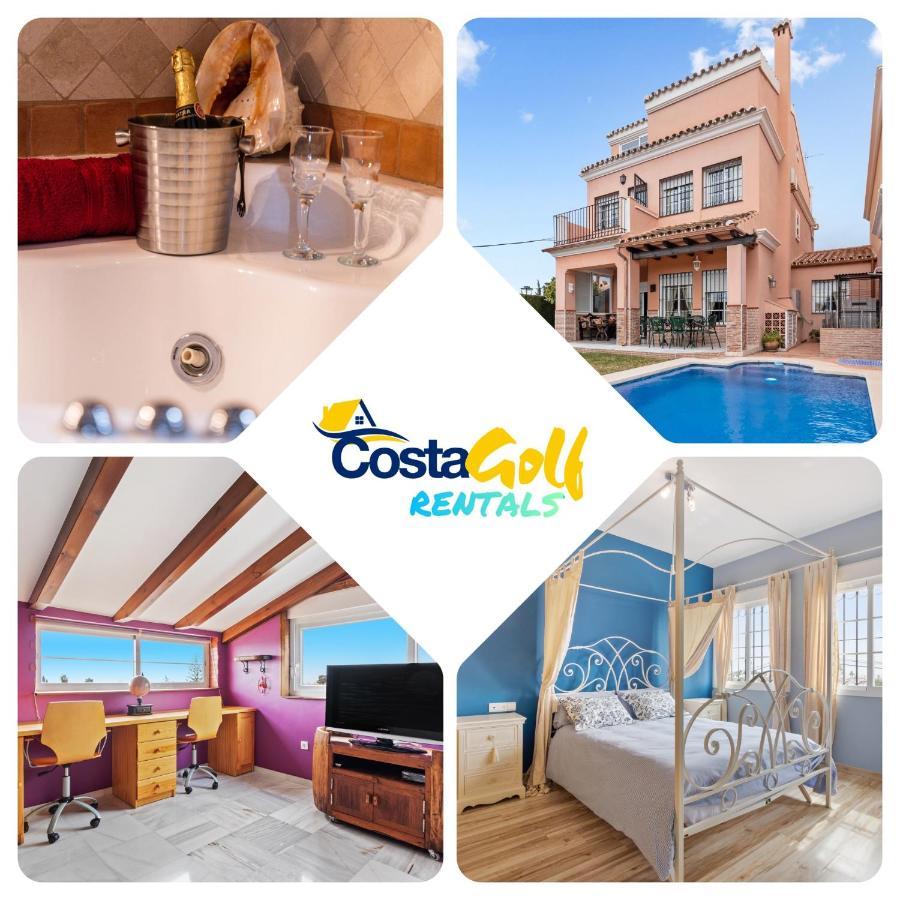 Villa Estilo Mediterranea Con Piscina, Jardin, Bbq Y Jacuzzi - Villa Bel Air Real エステポナ エクステリア 写真